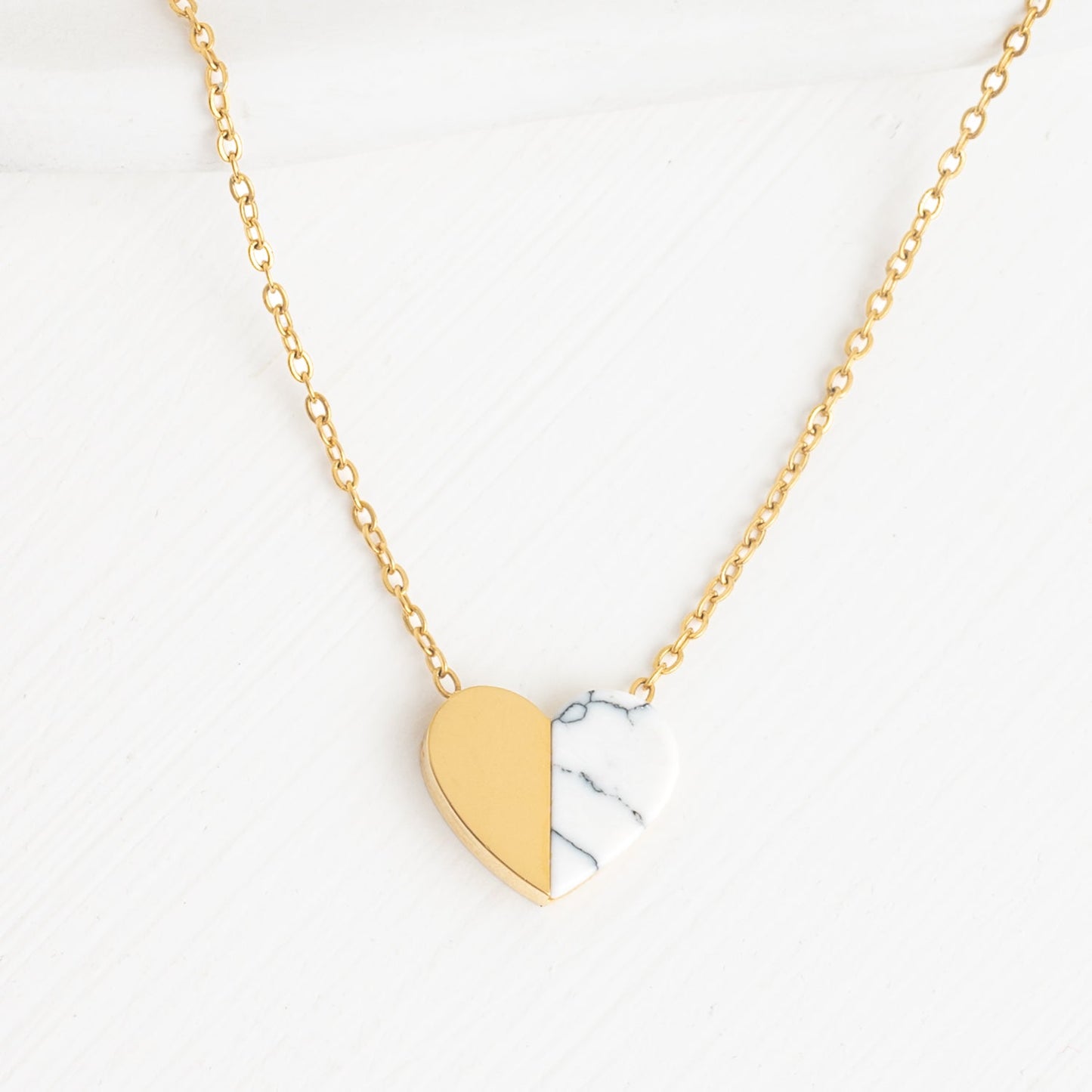 Alexis Gold Heart Necklace