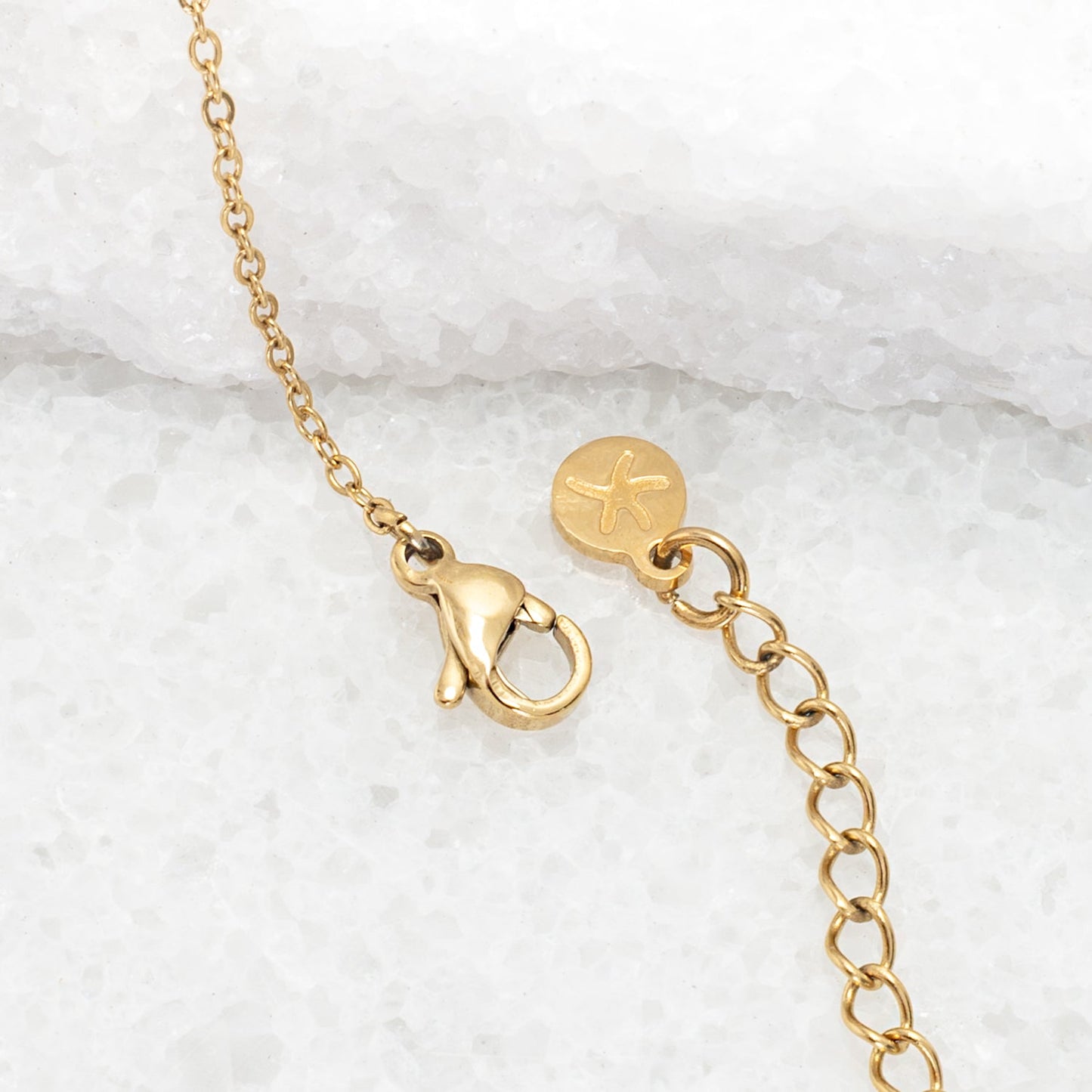 Divine Connection Gold and Zircon Necklace