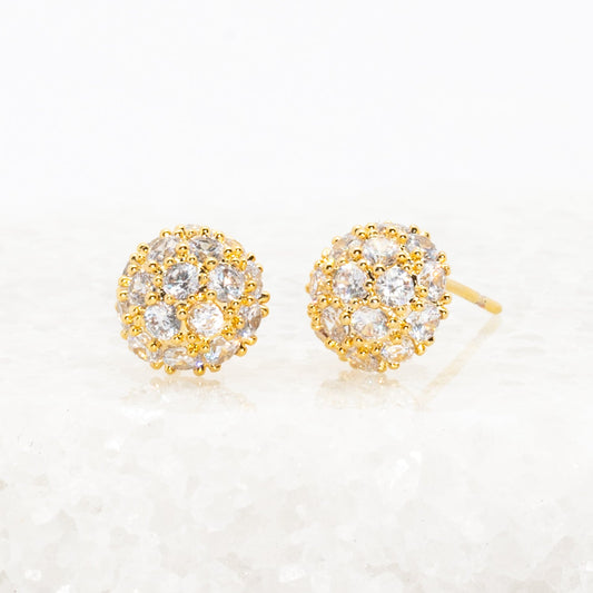 Lustre Bloom Studs in Gold