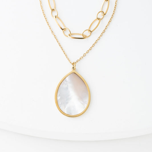 Holly Layered Mother-of-Pearl Necklaces