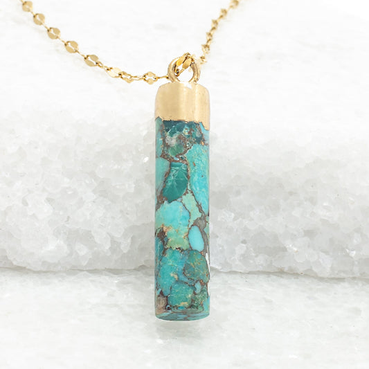 Pillar Necklace in Turquoise