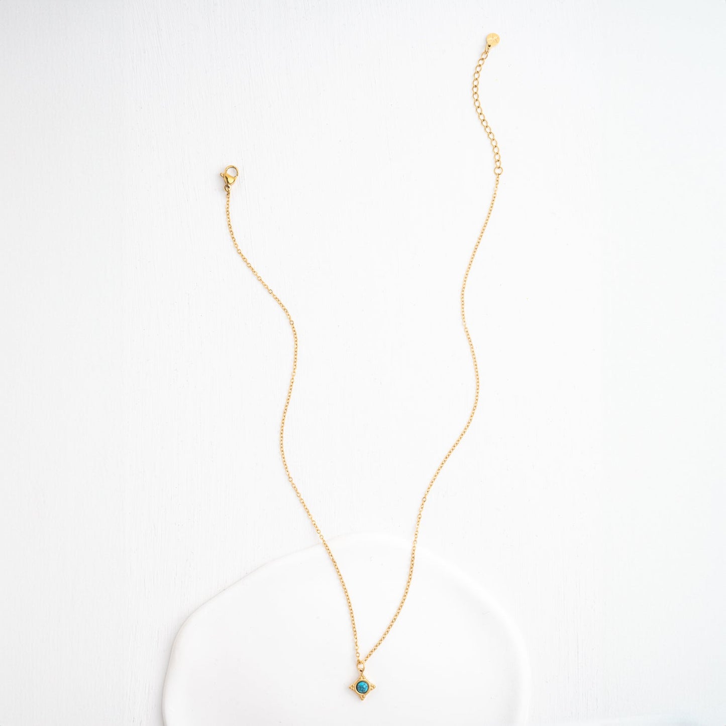 Turquoise Compass Rose Necklace